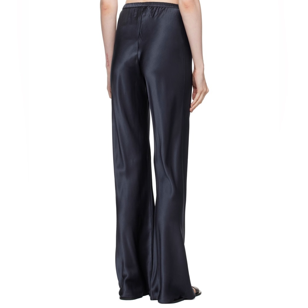 SILK LAUNDRY Navy Bias-Cut Lounge Pants Size XS - Picture 2 of 8